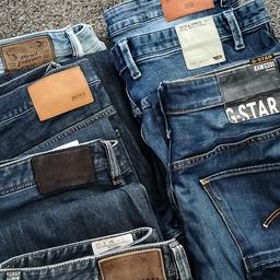 Welcome to view
All good condition
G-Star- Diesel- Boss- Police & Jack and Jones
most sized 36 waist 34 length
from a smoke free clean home
£20 each ovno 

listed separatly on other advert 