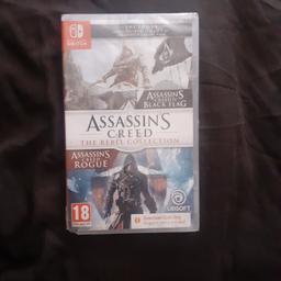 Assassins Creed Black Flag/Rogue Game Is still in wrapper but has a small bit of damage on outer case at the bottom does not affect contents or actual case as it's still sealed. £20 ono
