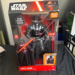 Very large heavy darth Vader figure with lights and sounds in original box