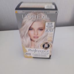 Preference 11.11 ultra light cool crystal
Blonde permanent hair dye cost £12
PICK UP ONLY CAN'T DELIVER SORRY
WN8 8NS