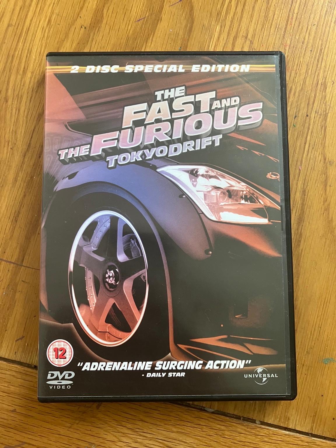 The fast and the furious, Tokyo drift dvd in SO17 Southampton for £0.50