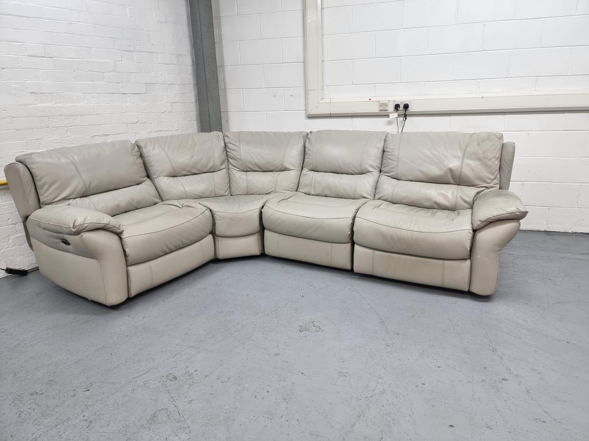 DFS California Brown Leather Modular Corner Sofa for Sale in Worthing, West  Sussex Classified