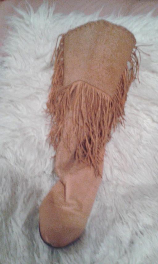 Buy & Sell North West London Brondesbury - North West London - Photos for Real suede and leather Tan tassel cowboy boot