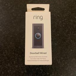 Ring Video Doorbell Wired Security Camera with 1080p HD Video, Advanced Motion Detection, hardwired