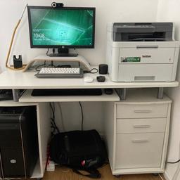 home office desk with storage and drawers

In good condition only selling due to new desk with different colour required 

Collection HA5