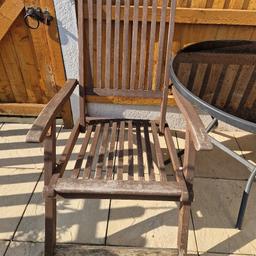 x2 wooden folding garden chairs, just need a lick of paint. Really good condition, only selling due to upgrade. 

20 ONO
