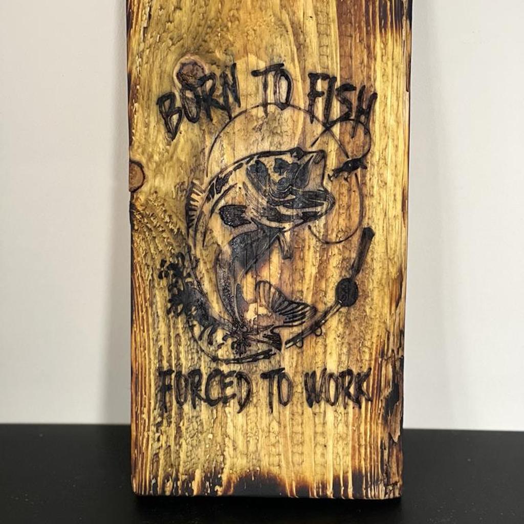 Wall plaques, all made from reclaimed timber, engraved and treated.

All are for sale or create your own, made to order.

Prices vary. PM me for details.