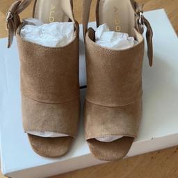 As seen in pictures, lovely sandals, go with any outfit, size 5.5. Open to offers, can remove from the box to reduce the postage cost if that helps.