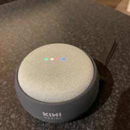 Barely used
Perfect condition

Google home mini with battery base