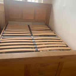 King size Solid wooden bed in very good condition. I have 2 same . If you want 2 then it’s good prize. 