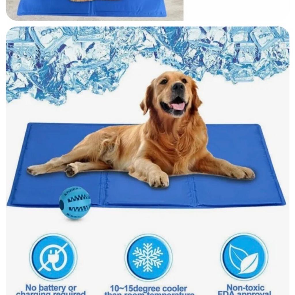 Brand new cooling mat purchased for medium size spaniel size says XXL size as above don’t know how big they are supposed to be but I wouldn’t say it looks like a XXL my dog won’t lay on it he’s not good with change 😂