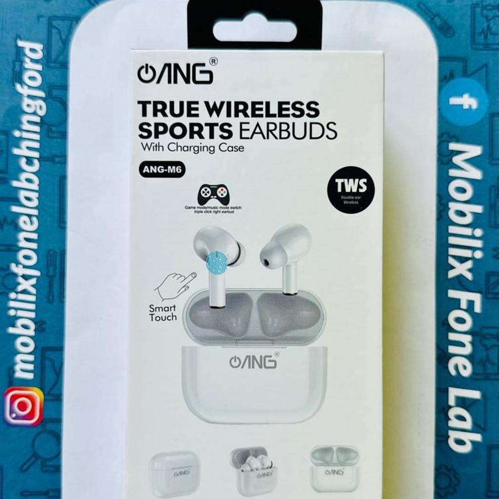True Wireless Sports EarPods Earbuds TWS ANG M6 Good Sound Quality Headset for iOS and Android

ANG M6 Hi-resolution stereo headphones.

TWS wireless sports earbuds with compact charging case.

Easily charged with any standard iPhone USB cable.

Compatible with Android and iPhone.

NO POSTAGE AVAILABLE, ONLY COLLECTION!

Any Questions....!!!!
***
Please Feel Free To Contact us @
0208 - 523 0698
10:30 am to 7:00 pm (Monday - Friday)
11:00 am to 5:30 pm (Saturday)

Mobilix Fone Lab Chingford
67 Chingford Mount Road,
Chingford , London E4 8LU