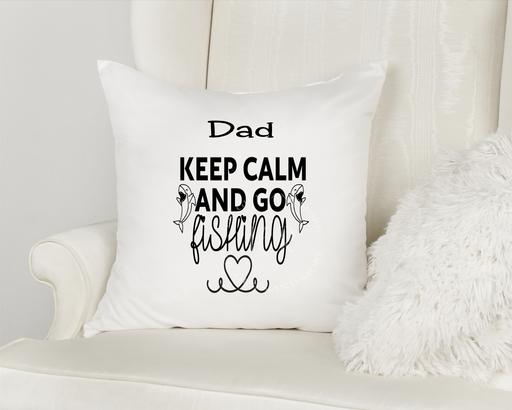 Buy & Sell Lincolnshire North Lincolnshire - Photos for Personalised Keep Calm and go Fishing Cushion