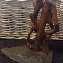 driftwood and slate sculpture
in great condition see images for details. 10 inch tall. combined post available.