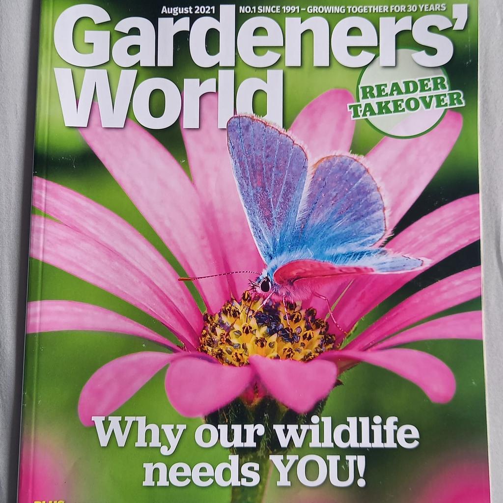 Gardeners World Magazine. August 2021. in KT19 Ewell for £1.00 for sale