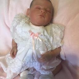 Realborn Elizabeth kit reborn doll 
Has painted hair, soft body and takes a magnetic dummy , she has full limbs
Will go home with dummy outfit of my choice and blanket 
Comes from a pet free and smoke free home