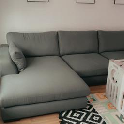 For sale dfs sofa used like new bought 4 months ago from the dfs store is very comfortable made of pleasant material sells only because I have to buy a smaller