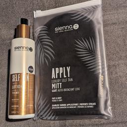 Brand new tan lotion with free luxury self tan mitt. £15 though price is much more for lotion alone!  Medium to Deep. Collection only bd2