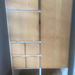 Ikea Rakke Wide Double Combination Wardrobe - VGC

*DISCONTINUED*

Sold as seen

A very strong, solid and stable wardrobe

Dimensions:-

Width: 110cm
Height: 200cm
Depth: 58cm

Shelves and rail are adjustable

Lots of storage drawers

From a clean, smoke and pet free home

Cash on collection from Ladbroke Grove, W10