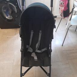 Red kite stroller Black with rain cover