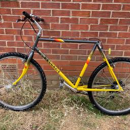 I will be taking the wheels and gears off so really only the frame I’m selling.
So if you want a vintage mountain bike to work on this is your chance..