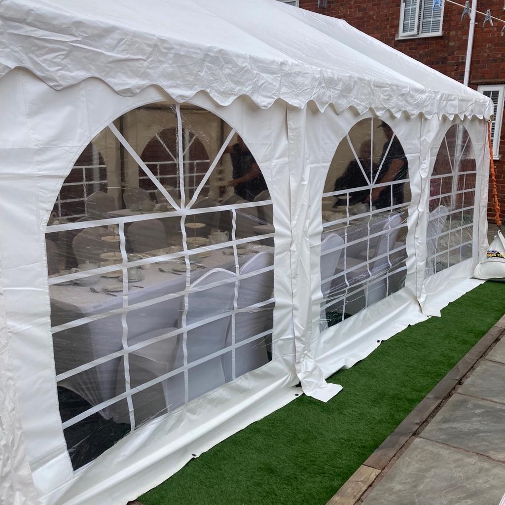 Brand New for 2023

Afternoon Tea 🫖 🍰 🥪

Our fantastic marquees can now come complete with our afternoon tea setup including everything you need for that perfect garden tea party!

Included with the package is:
•PVC marquee hire
•Tables and Chairs (chairs are cushioned banqueting chairs - not plastic)
•White Table and Chair Covers
•Carpet
•Warm White Festoon Lighting
•3 Tier cake stands
•Teapots
•Sideplates
•Cups and Saucers
£50.00 to secure your date