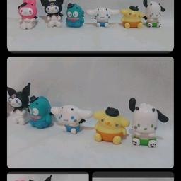 Small pvc Kuromi Baby cinnamoroll toy Kawaii Anime kello kitty Freinds.

Aprox 3 tall

Ideal to use as a display

Made from plastic

Brand new and sealed