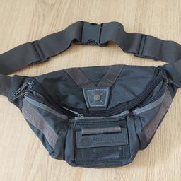 Rockland waist bag, black/dark brown in good used condition
