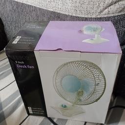new / not been out the post

9 inches desk fan

pick up only

cash on pick up only

any questions please ask

more items for sale on my listing