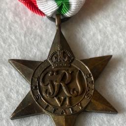 WW2 British Original The Italy Star Medal 

£15