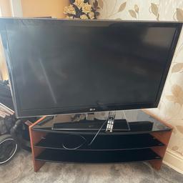 Brand new LG TV along with sturdy tv stand. Bought it 2 months ago and barely used. The TV is still sealed with new tape. 

Serious buyers only. Open to offers