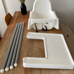 IKEA baby chair in very good condition. Just a light blue pen mark on the tray, but apart from that practically perfect.