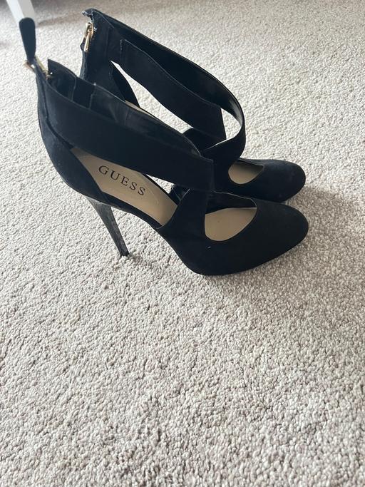 Buy & Sell West London West Kensington - West London - Photos for GUESS Suede Cross Strap Heel shoes Size Uk 5