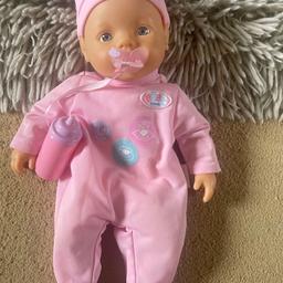 Baby born
Small soft doll with outfit

Sold from a smoke & pet free home
