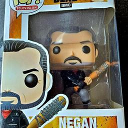 The Walking Dead Negan With Lucille 390 Funko Pop Vinyl Figure

The Walking Dead Negan With Lucille 390 Funko Pop Vinyl Figure

In box approx 16.5cm
Figure out of Box approx 10cm
Condition Brand New. Only opened to show height of figure. Cones in original box.
CASH ON COLLECTION
Sold as seen in photos