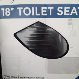 New mdf Black toilet seat in box