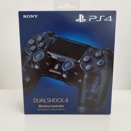Highly desirable and long sold out, this is a brand new and boxed limited edition Dualshock 4 controller for the PlayStation 4. 

Released in 2018 to celebrate the 500 millionth Sony PlayStation console sold around the world.