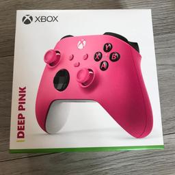 Microsoft xbox series Deep Pink controller brand new sealed.
Compatible with Xbox one, X, S, series X, series S and Windows with Bluetooth. 

This is a genuine Microsoft product bought directly from Microsoft store and has full 12 months manufacturers warranty e-receipt included.
Collection is from Whitechapel E1