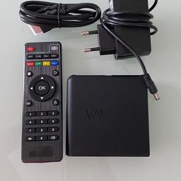 Einfach Online TV-Live, Filme und Serien jederzeit streaming.

Verbindung;
*HDMI
*USB
*LAN-Wlan, Internet 

Neupreis €110

Muss man haben.
