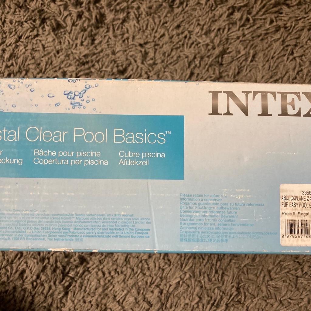 Verkaufe original verpackte Intex Poolabdeckung ; Größe 3,05; weitere Details siehe Foto