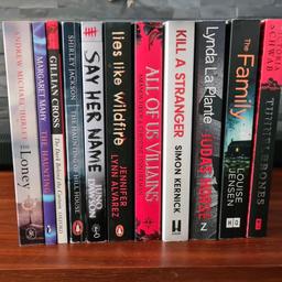 Collection of thriller/horror books. Most in excellent condition- see pics. Having a clear out please see other listings. Collection only from Leamore