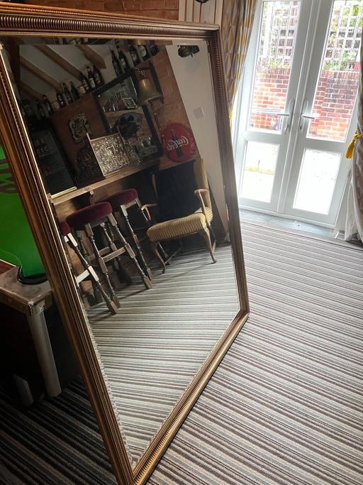 Buy & Sell Kent Maidstone - Photos for huge gold bevelled glass mirror frame