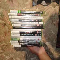Games for Xbox, Xbox 360 and Xbox one consoles. Most of these games are backwards compatible with series x and s. These games can be purchased individually aswell if anyone interested