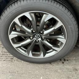Wheels are off a Mazda CX5 had from brand new no scuff marks a perfect example of being well looked after, the ad is just for the alloy RIMS!