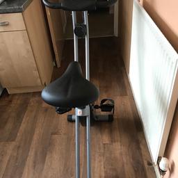 Exercise bike no longer needed everything works fine on it and it also folds up for easy storage.