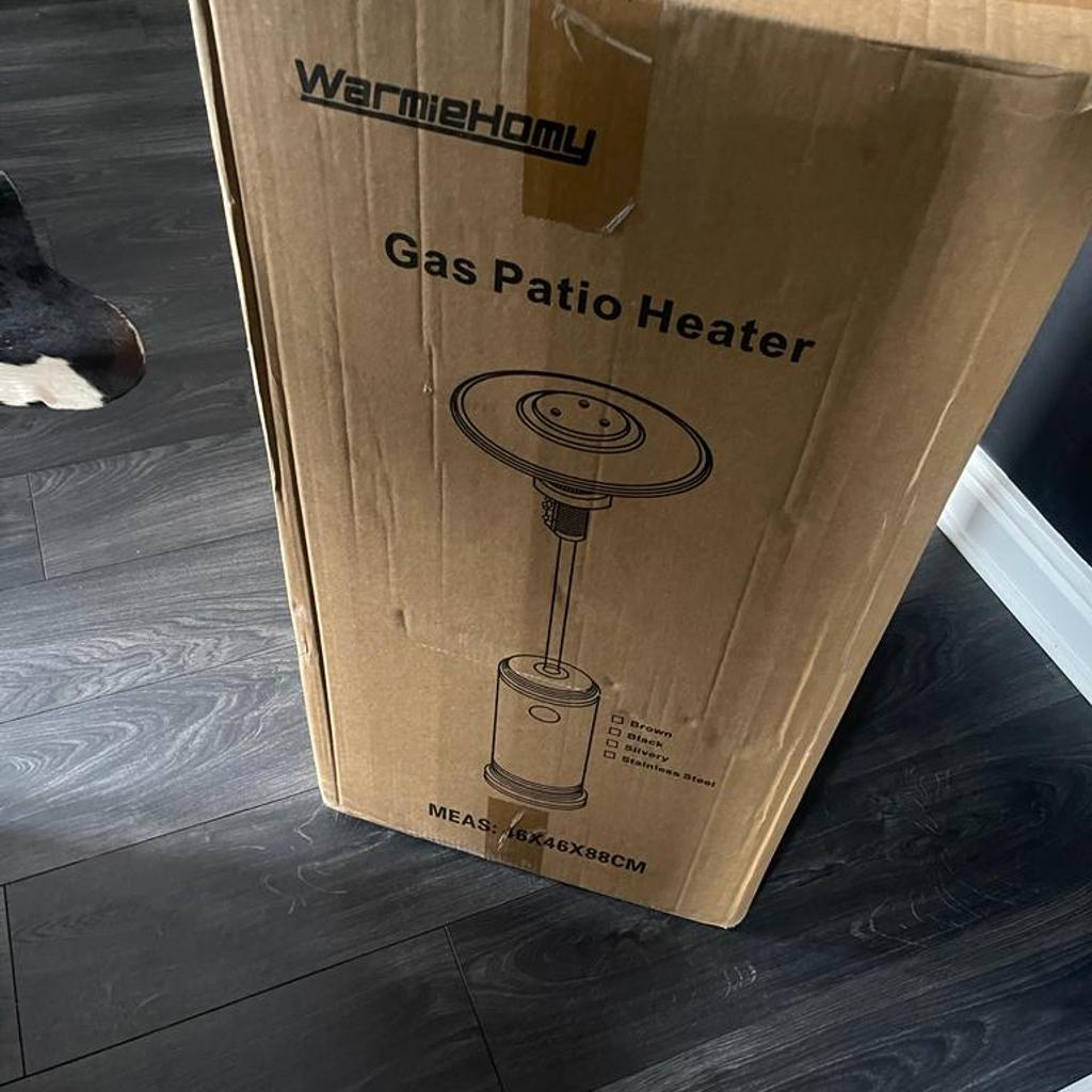 brand new unopened gas patio heater. bought 2 but only need one as it's very powerful.