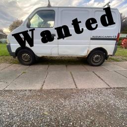 Wanted suzuki carry all bought mot/failures rusty high miles all wanted
Plz call or text on 07481530483