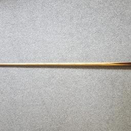 vintage one piece ash cue, 58 inches, 16 ounces, 10mm ferrule, has some wear