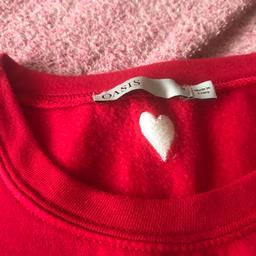 Lady’s nice oasis sweat top size medam colour red hardly won