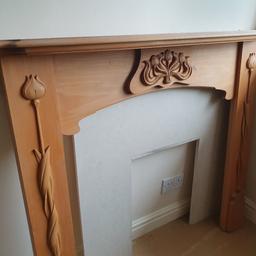 Decorative Fire surround with marble back panel. Very good condition for price